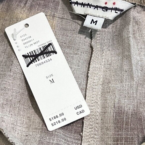 Anthropologie Ranna Gill Tie back Jumpsuit Medium Multicolor Boho Festival New - Picture 4 of 9